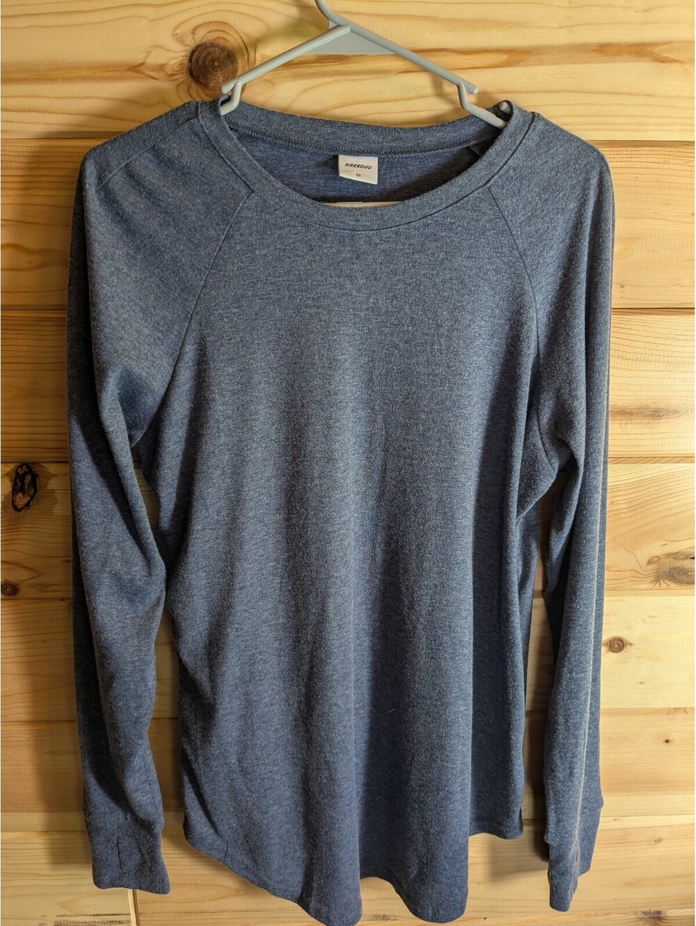 Women’s M Gray Blue Color Long Sleeve Pullover